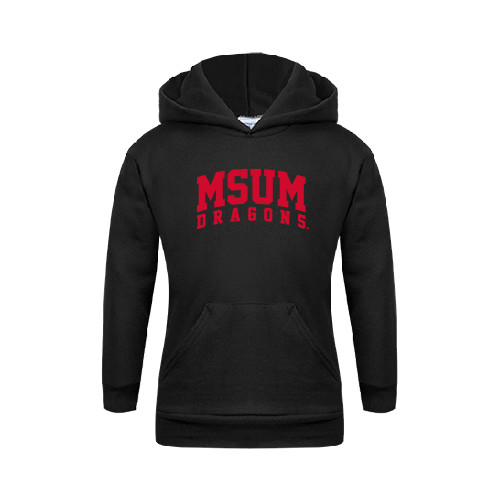  Youth Black Fleece Hoodie - MSUM Dragons