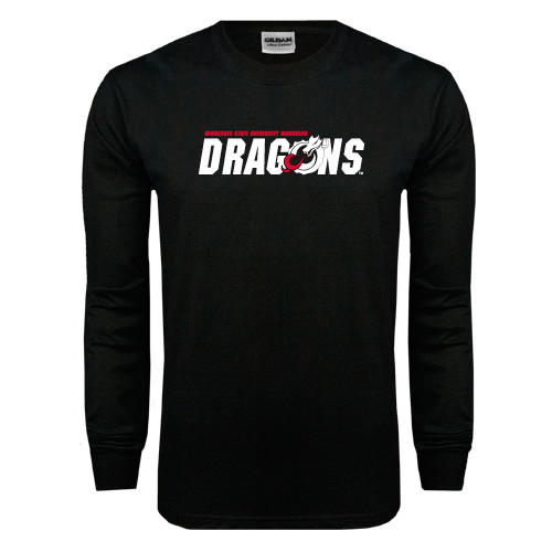  Black Long Sleeve T Shirt - Official Logo