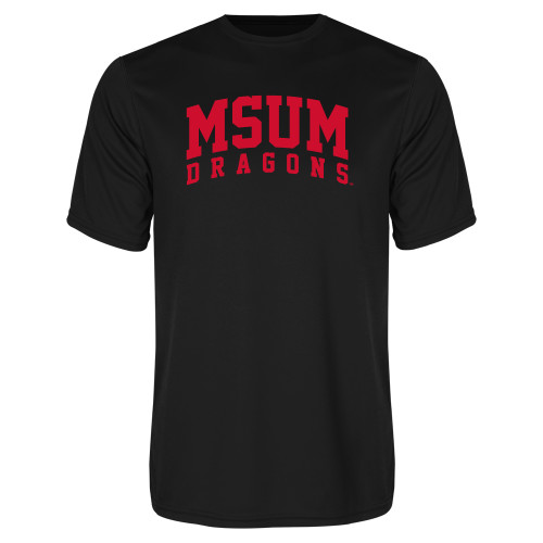  Black Performance Tee - MSUM Dragons