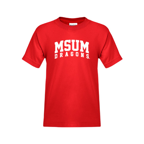  Youth Red T Shirt - MSUM Dragons