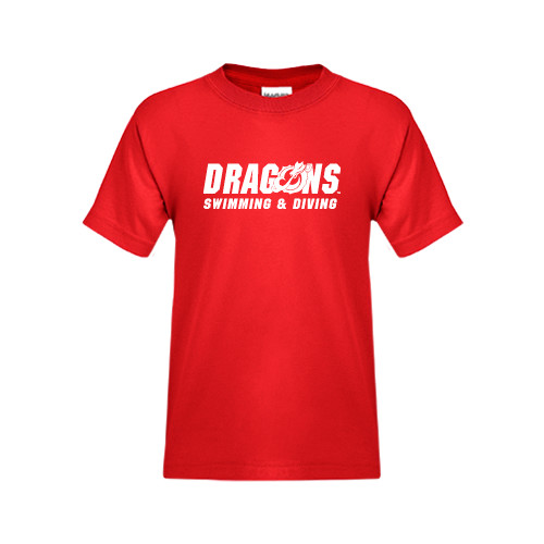  Youth Red T Shirt - Swimming & Diving