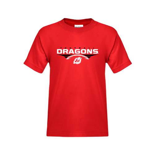  Youth Red T Shirt - Football Design