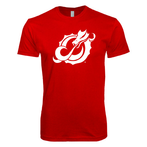  Next Level Red Softstyle T Shirt - Dragon Mark