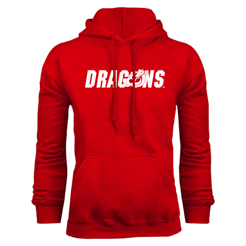  Red Fleece Hoodie - Dragons