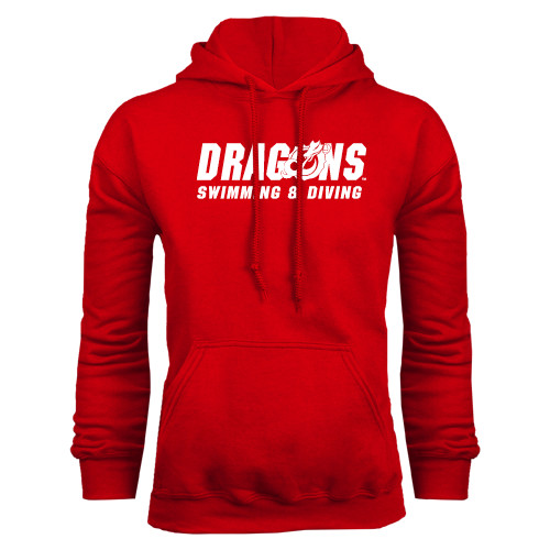  Red Fleece Hoodie - Swimming & Diving