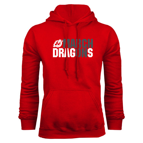  Red Fleece Hoodie - March On Dragons