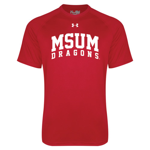  Under Armour Red Tech Tee - MSUM Dragons