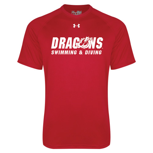  Under Armour Red Tech Tee - Swimming & Diving