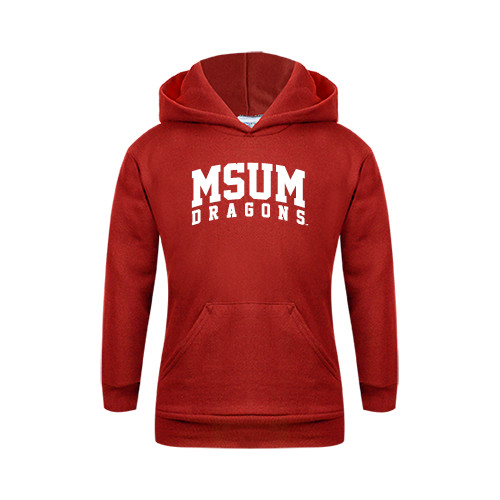  Youth Red Fleece Hoodie - MSUM Dragons