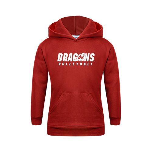  Youth Red Fleece Hoodie - Volleyball