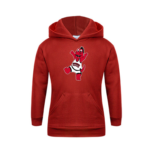  Youth Red Fleece Hoodie - Scorch Squad Youth Mark