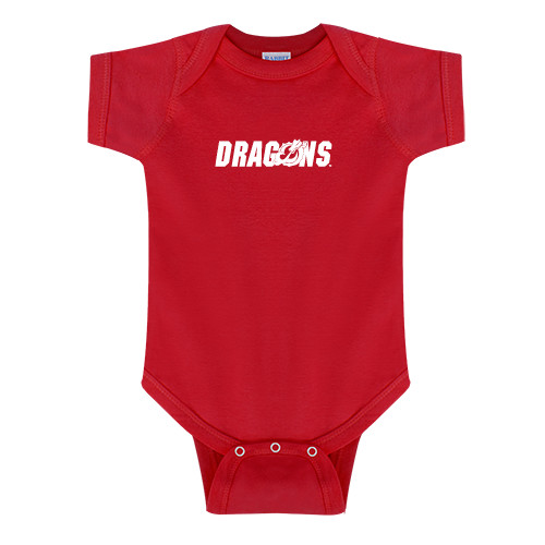  Red Infant Onesie - Dragons