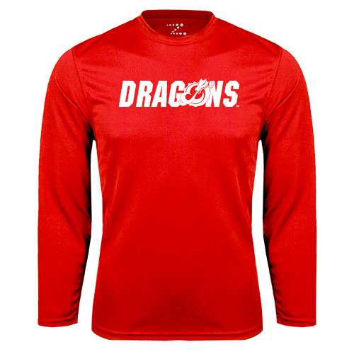  Red Performance Long Sleeve Shirt - Dragons