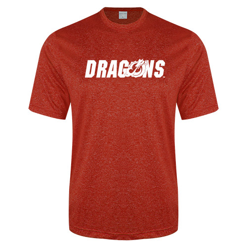  Red Heather Performance Contender Tee - Dragons