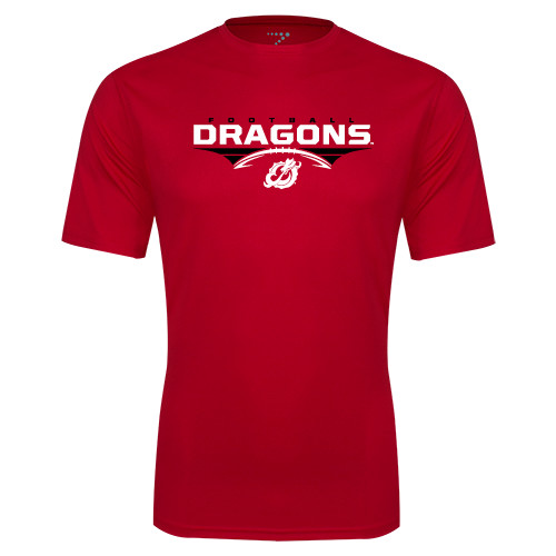  Red Performance Tee - Football Design