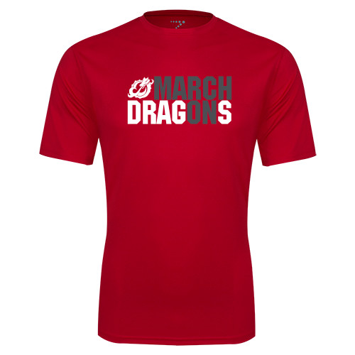  Red Performance Tee - March On Dragons