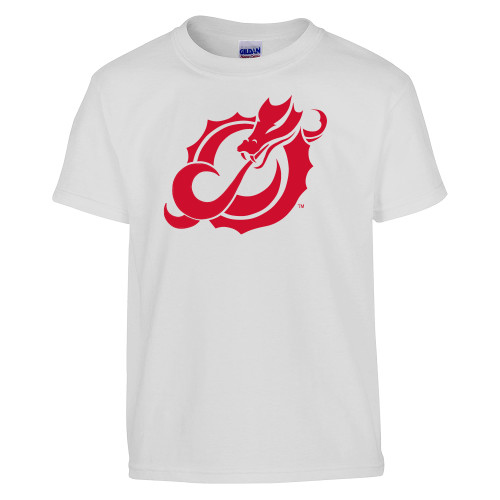  Youth White T Shirt - Dragon Mark