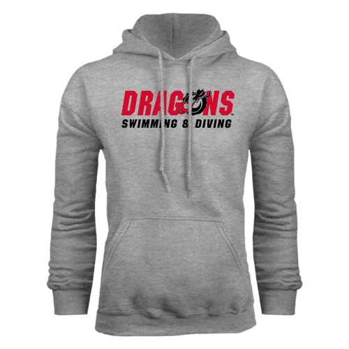  Grey Fleece Hoodie - Swimming & Diving