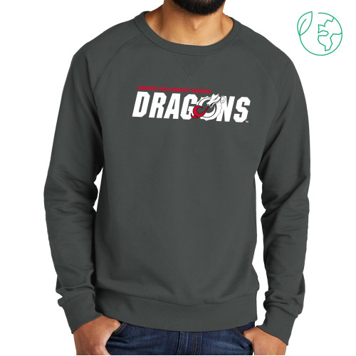  Allmade Dark Grey Organic French Terry Crewneck Sweatshirt - Official Logo