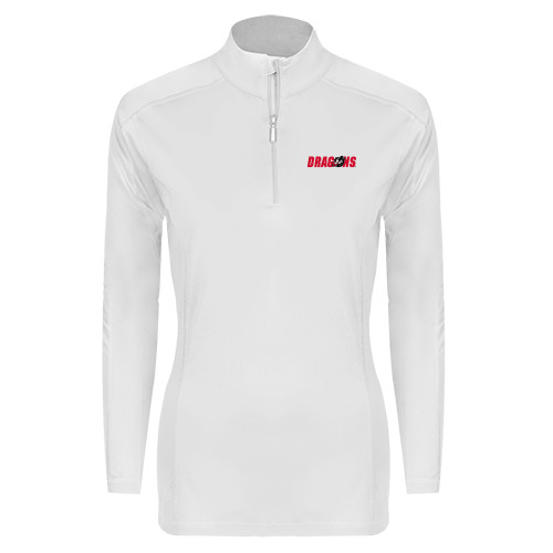 Syntrel Womens Platinum Interlock 1/4 Zip - Dragons