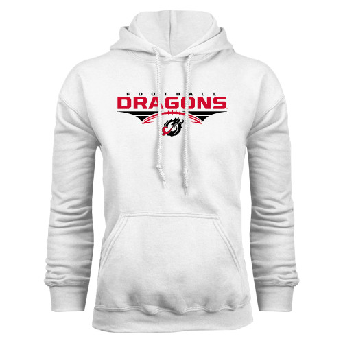  White Fleece Hoodie - Football Design