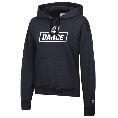  Champion Womens Black Powerblend Pullover Hood - MSUM Dance With Mascot