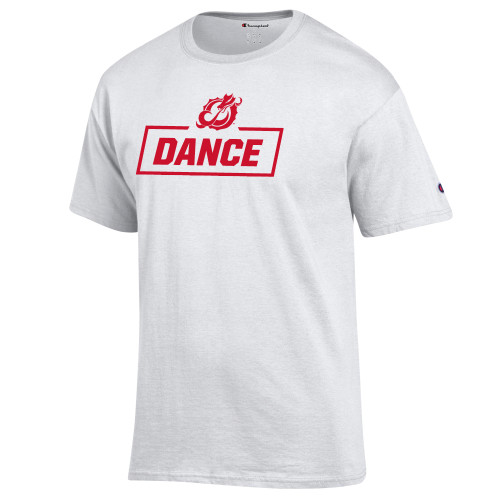  Champion White T Shirt - MSUM Dance With Mascot