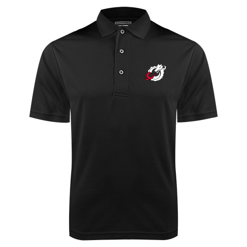  Black Dry Mesh Polo - Dragon Mark