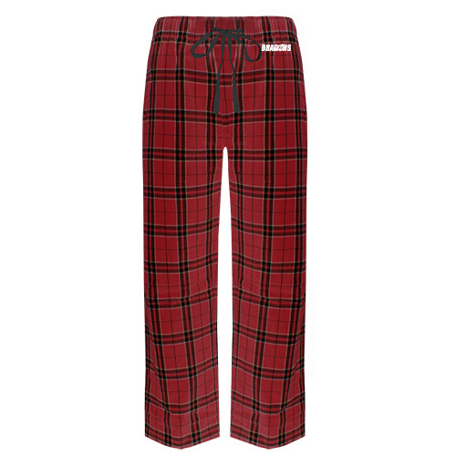  Red/Black Flannel Pajama Pant - Dragons