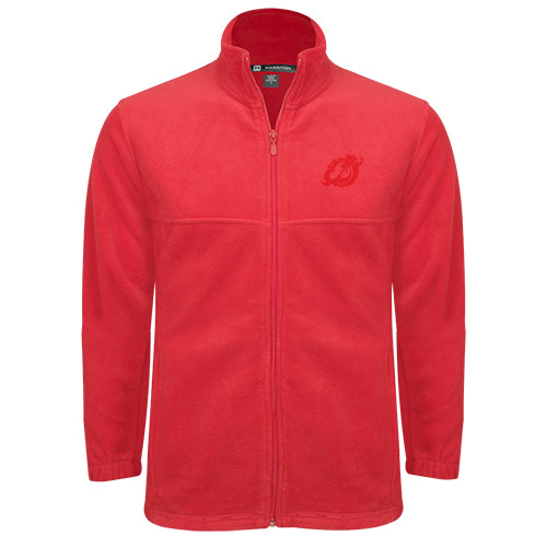  Red Fleece Full Zip Jacket - Dragon Mark