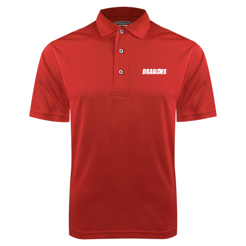  Red Dry Mesh Polo - Dragons