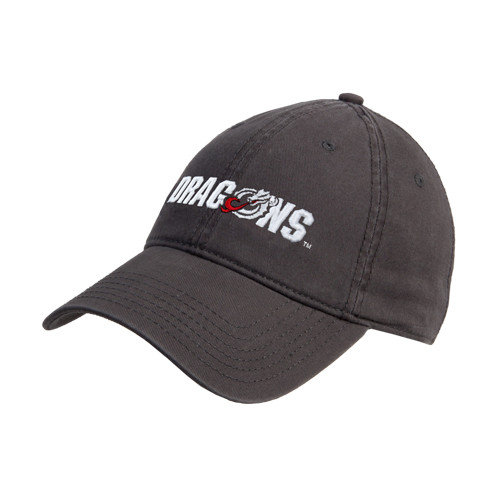  Charcoal Unstructured Adjustable Low Profile Hat - Dragons