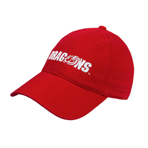  Red Unstructured Adjustable Low Profile Hat - Dragons
