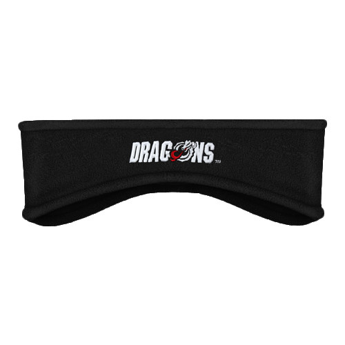  Black Stretch Fleece Headband - Dragons