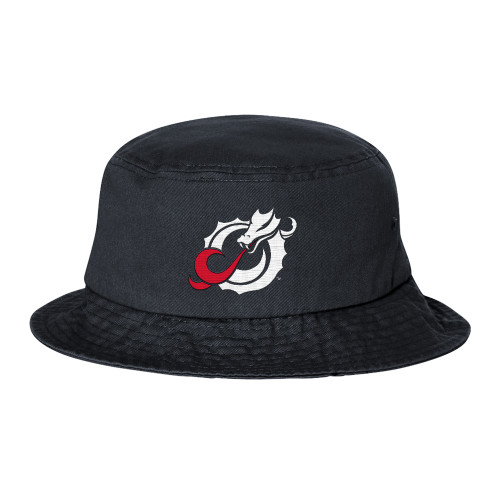  Sportsman Black Bucket Hat - Dragon Mark