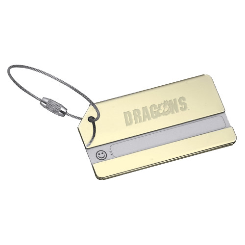  Gold Luggage Tag - Dragons Engraved