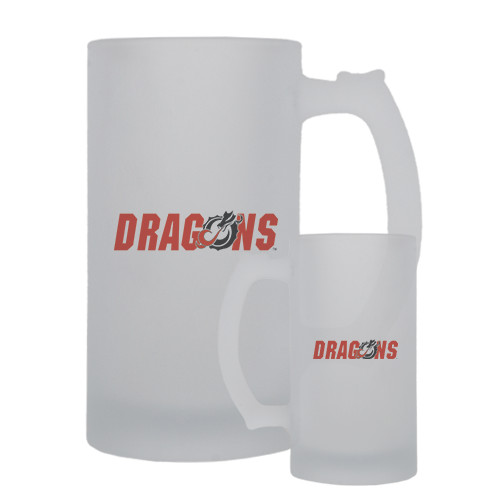  Full Color Decorative Frosted Glass Mug 16oz - Dragons