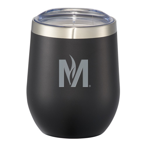  Corzo Vacuum Insulated Black Cup 12oz - Additional Graphics Engraved