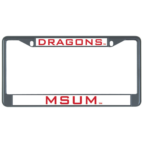  Metal License Plate Frame in Black - Mascot