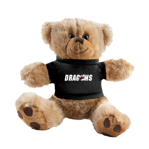  Plush Big Paw 8 1/2 inch Brown Bear w/Black Shirt - Dragons