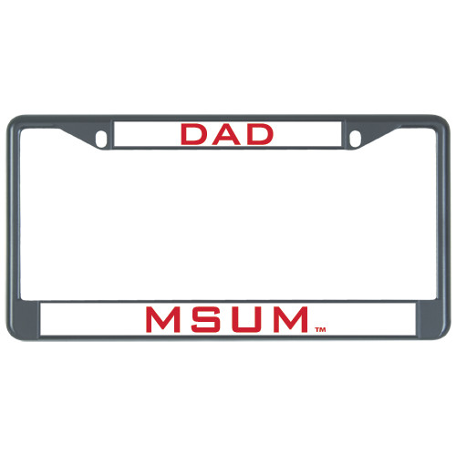  Dad Metal License Plate Frame in Black - Dad