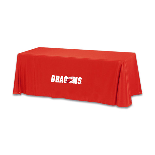  Red 6 foot Table Throw - Dragons