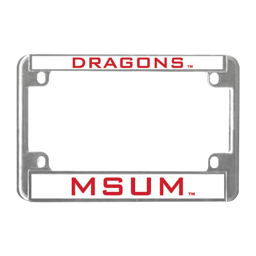  Metal Motorcycle License Plate Frame in Chrome - Mascot