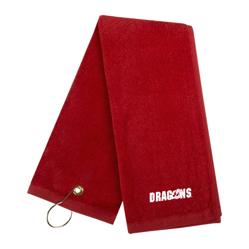  Red Golf Towel - Dragons