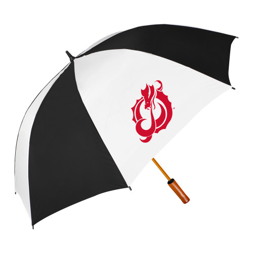  64 Inch Black/White Umbrella - Dragon Mark