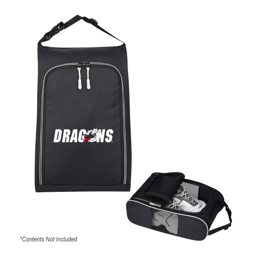  Crosstown Side Mesh Black Shoe Bag - Dragons