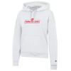 Thumbnail image for  Champion Womens White Powerblend Pullover Hood