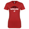 Thumbnail image for  Next Level Womens Red Boyfriend Tee