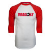 Thumbnail image for  White/Red Raglan Baseball T Shirt