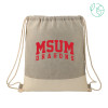 Thumbnail image for  Split Recycled Cotton Grey/Natural Drawstring Bag